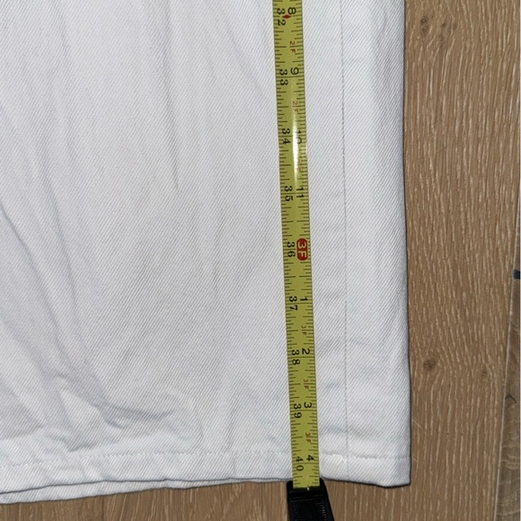 Zara TRF Mid-rise Wide Leg Baggy White Jeans Size 12 - Picture 5 of 7